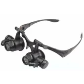 Gözlük Modeli 10x 15x 20x 25x Lens,2led Işıklı,büyüteç thumbnail 1