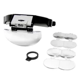 Lens Takmalı 5 Lenslı , Led Lambalı Şapka Tip Büyüteç - 3