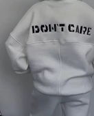 Nakış İşlemeli  Sweat Takım- Beyaz - 8