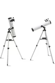 76x700 Profesyonel Aynalı  Uzay Teleskopubeyaz thumbnail 4