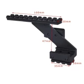 Kapsamı Ray Montajı 22mm Picatinny Üst Alt Ray - 6