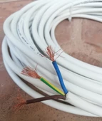 Birikim 3x1.5 Tam Bakır TTR Kablo 10 Metre Beyaz - 1