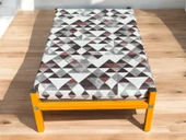 ED PET DİZAYN İronbed 30x50 Kedi Köpek Yatağı Turuncu. Ergonomik Tasarım Minderi Ile Beraber - 4