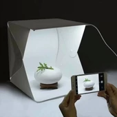Ürün Çekim Çadırı Mini Fon Fotoğraf Stüdyosu Ledli Işık Perdesi - 1