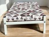 ED PET DİZAYN İronbed 30x50 Kedi Köpek Yatağı Beyaz. Ergonomik Tasarım Minderi Ile Beraber - 3