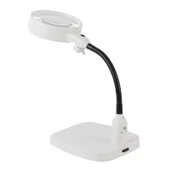 Masaüstü 10x Led Işıklı Büyüteç Okuma El Sanatları Onarım Büyüteç 7765 - 6
