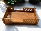 ED PET DİZAYN Bilbao Kedi Köpek Yatağı 40X70 Ceviz Renk.10 mm Kontroplak Şık Tasarım - 4