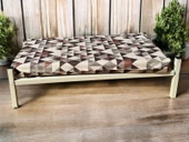 ED PET DİZAYN İronbed 30x50 Kedi Köpek Yatağı Beyaz. Ergonomik Tasarım Minderi Ile Beraber - 1