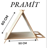 ED PET DİZAYN PRAMİT KEDİ KÖPEK EVİ. ŞIK TASARIM 30x50 CM KREM RENK. MİNDERSİZ YENİ MODEL - 2