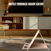 ED PET DİZAYN PRAMİT KEDİ KÖPEK EVİ. ŞIK TASARIM 30x50 CM LATTE RENK. MİNDERSİZ YENİ MODEL - 2