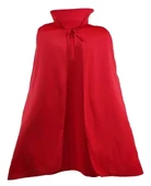 Kırmızı Renk Yakalı Pelerin 120 Cm - 2