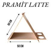 ED PET DİZAYN PRAMİT KEDİ KÖPEK EVİ. ŞIK TASARIM 30x50 CM LATTE RENK. MİNDERSİZ YENİ MODEL - 1