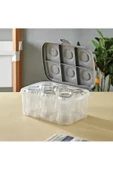Bardak Taşıma Kutusu Şeffaf - 6 Bardak Kapasiteli Piknik Kutusu thumbnail 1