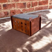 ED PET DİZAYN Asia Kedi Köpek Evi. 8 mm Kontraplak Ceviz Renk - 4