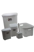 Petek 5 Li Banyo Çeyiz Seti Royaleks-MRD307-Dv - 1