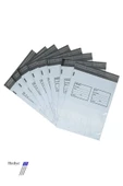 Büyük Boy Cepli Kargo Poşeti 35x45+5 cm - 200 Adet (40+40=80 Mikron) - 1