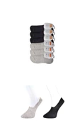 Siyah ve Gri Erkek Babet Çorap 6 çift thumbnail 1