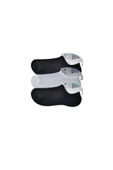 Siyah ve Beyaz Erkek Görünmez Çorap 3 çift thumbnail 1
