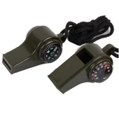 Çok Fonksiyonlu Düdük Pusula  Kamp Termometre Acil Survival Dişli Düdük thumbnail 4