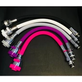 Renkli Silikonlu Oynar Başlıklı 2 Fonksiyonlu Spiral Musluk Başlığı - 2