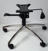 Makam Sandalyesi Yıldız Ayağı Çift Kollu Kuyruklu Mekanizma Çap 70 cm thumbnail 2