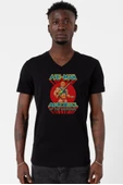 He Man Masters Of The Universe Siyah Erkek V yaka Tshirt - 1
