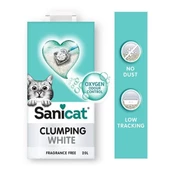 Sanicat Clumping White Kokusuz Süper Topaklanan Beyaz Kedi Kumu 20 Lt - 3