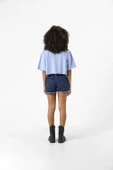 Inspector Gadget Mad Bebe Mavi Kadın Crop Tshirt - 5