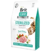 Brit Care Hipoalerjenik Sterilized Urinary Tahılsız Tavuklu Kısırlaştırılmış Kedi Maması 2 Kg - 1