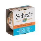 Schesir Broth Naturel Sauce Çipura ve Ton Balıklı Yetişkin Konserve Kedi Maması 70 Gr - 1