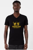 Gen V Godolkin University Logo Siyah Erkek V yaka Tshirt - 2