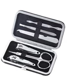 6 Parça Profesyonel Manikür Seti -tırnak Makası- Kaş Makas- Cımbız - Törpü Seti - 3