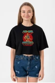 He Man Masters Of The Universe Siyah Kadın Crop Tshirt - 1