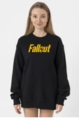 Fallout Lettern Siyah Kadın 2ip Sweatshirt thumbnail 1