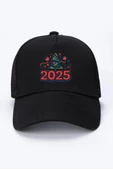 Happy New Year 2025 Essential Siyah Fileli Şapka - 1