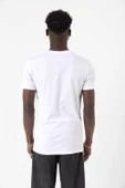 Happy New Year 2025 Essential Beyaz Erkek V yaka Tshirt - 3