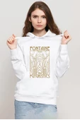 Bioshock Fontaine Futuristics Beyaz Kadın 3ip Kapşonlu Sweatshirt thumbnail 1