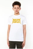 Nuclear Assault Lettern Beyaz Çocuk Bisikletyaka Tshirt - 1