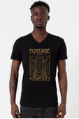 Bioshock Fontaine Futuristics Siyah Erkek V yaka Tshirt - 2