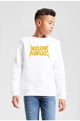 Nuclear Assault Lettern Beyaz Çocuk 2ip Sweatshirt - 1