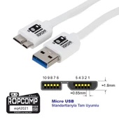 Ropcomp USB Micro-B Data Kablosu USB 2.0 - 5