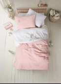 Cotton Box Cuddly Nakışlı Bebek Nevresim Takımı Beyaz - 1