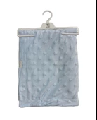 Bibaby Embossed Star 90x108 Battaniye 64728 Blue - 1