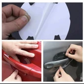 8 Adet Araba Kapı Kolu Koruyucu Çizilme Önleyici Şeffaf Sticker Film Koruma Seti - 1