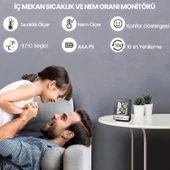 ThermoPro TP49B Mini Iç Mekan Dijital Sıcaklık ve Nem Ölçer Termometre 2 Adet - 2