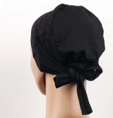 Dikişsiz Bağlamalı Tesettür Bone - Bağlamalı Bandana - 1