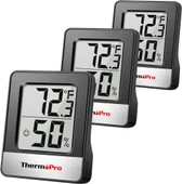 ThermoPro TP49B Mini Iç Mekan Dijital Sıcaklık ve Nem Ölçer Termometre 3 Adet - 1