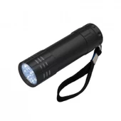Süper Parlak 9 Ledli Metal Mini El Feneri - 4