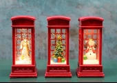 Telefon Kulübeli Işıklı Kar Küresi Alk3216 - 1