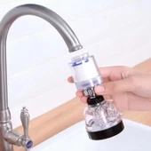 Filtreli Su Tasarruflu 3 Fonksiyonlu Oynar Musluk Başlığı - Şeffaf - 3